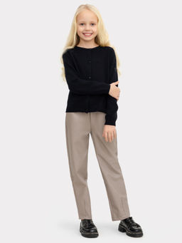 Брюки для девочек в сером цвете из экокожи - Mark formelle фото 2