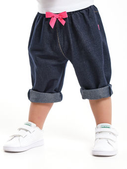 Бриджи для девочки UD 0765 джинс - Mini maxi фото 2