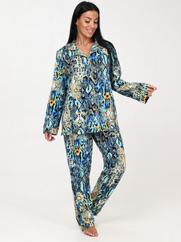 667 ПИЖАМНЫЙ ЖЕНСКИЙ КОСТЮМ (брюки) (Бирюза (змея)) - А-дина фото 3