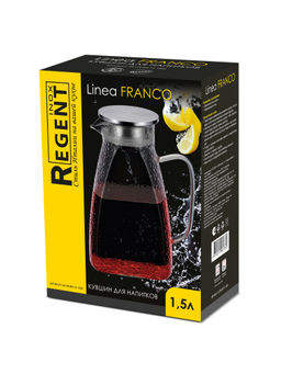 Кувшин 1,5л с фильтр-пробкой Linea FRANCO 93-FR-BR-15-1500 - On фото 3