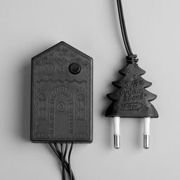 УЦЕНКА Гирлянда Нить 20 м, IP20, 200 LED, 220 В, 8 режимов, тёмная нить, свечение фиолетовое - Luazon lighting фото 8