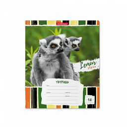 Цена за 200 шт. Тетрадь школьная ученическая ErichKrause Lemur Style, 18 листов, линейка (в плёнке по 10 шт.)  фото 17