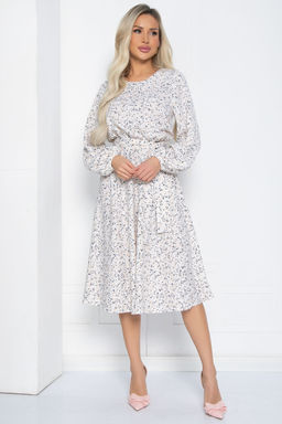 Платье Трепетная нежность (бело-бежевое) П12456-8