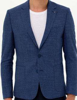 Lacivert Slim Fit Ceket