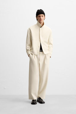 RELAXED FIT PLEATED TROUSERS - Zara фото 9