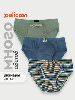 PELICAN, трусы для мальчиков, Светло-зеленый/светло-зеленый/джинс