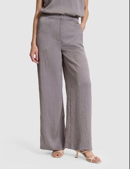 A__k Gri Loose Fit Kanvas Pantolon