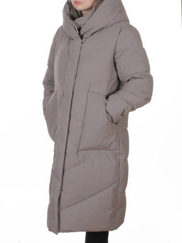 8836 GRAY Пальто зимнее женское (150 гр. холлофайбер)