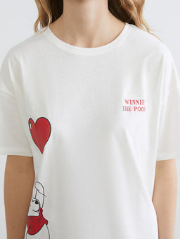 Winnie the Pooh Bask?l? Kad?n Pijama Tak?m