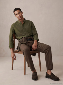 Regular Fit Oxford Erkek G?mlek