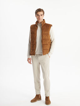 Slim Fit Dik Yaka Erkek ?i?me Yelek