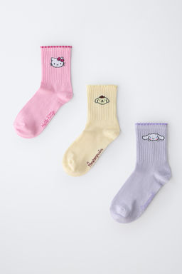 PACK TRES CALCETINES MEDIOS HELLO KITTY AND FRIENDS  SANRIO / Multicolor - Zara фото 4