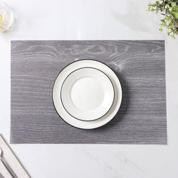 Набор салфеток сервировочных Доляна Дерево, 4 шт, 4530 см, цвет серый фото 2