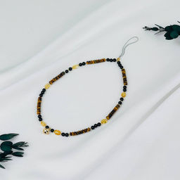 Держатель для телефона из Тигрового глаза, Агата и Цитрина