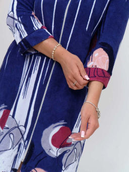 Халат женский, цвет синий