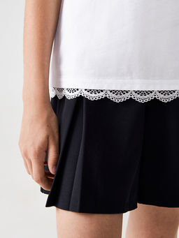 ACOOLA / Блузка детская для девочек Gvinevra белоснежный  фото 8