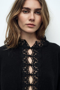 WIDE SLEEVE KNIT JACKET - Zara фото 3