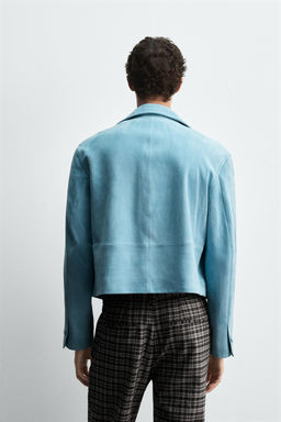SUEDE LEATHER JACKET HARRY LAMBERT FOR ZARA X DISNEY