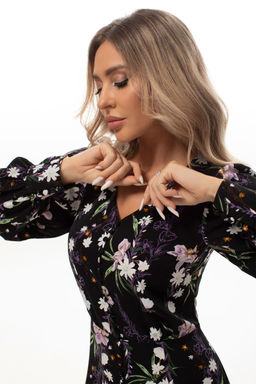 Платье Golden Valley 4951 черный фиолет  фото 4