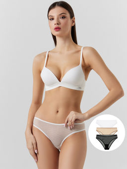 Цена за 2 штуки! Трусы слипы женские в наборе, 3 шт