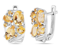 Серьги, цитрин, Венеция