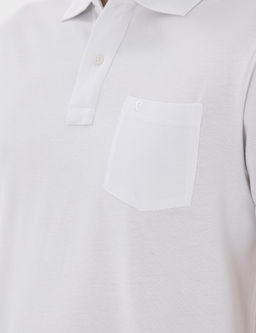 Beyaz Regular Fit K_vr_lmaz Polo Yaka Basic Ti__rt - Pierre cardin фото 14