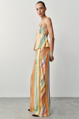 TOP HALTER RAYAS / Multicolor - Zara фото 6