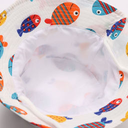 Панама детская KAFTAN «Рыбки», белая, размер 54