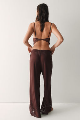 Pantal?n de pijama con ribete de encaje - H&m фото 5