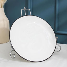 Подставка под тарелки Доляна, 13.5×20.5 см, хромированная