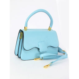 Сумка женская искусственная кожа Ch&K-1075, 1отд, плечевой ремень, голубой SALE 255082
