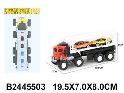 Автовоз инерц. + машины 2шт. (2445503) в пакете 19,5*7см