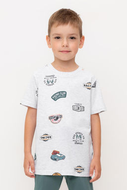 Crockid _ КР 302594/св.серый меланж,ралли к546 фуфайка (футболка) для мал