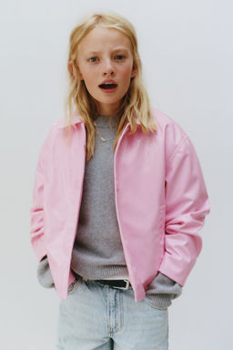 LEATHER EFFECT JACKET - Zara фото 9