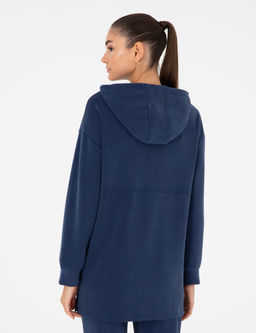 Lacivert Comfort Fit Modal Kuma_ Sweatshirt