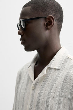 STRIPED TEXTURED SHIRT - Zara фото 13