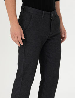 Antrasit Regular Fit Kanvas Pantolon