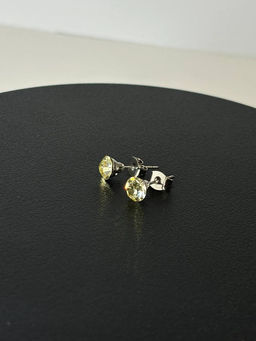 Серьги-гвозди PR1104 рыжий - Mini maxi фото 2