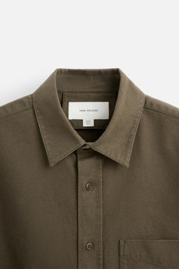 BRUSHED COTTON SHIRT - Zara фото 18