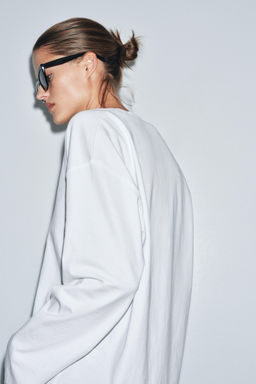 RUSTIC V-NECK T-SHIRT - Zara фото 6