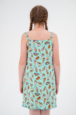 Ночная сорочка подростковая из кулирки Оливия мороженное - Амадэль фото 6