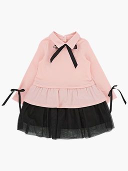 Платье для девочки нарядное UD 7312 роз/черн меланж - Mini maxi фото 6