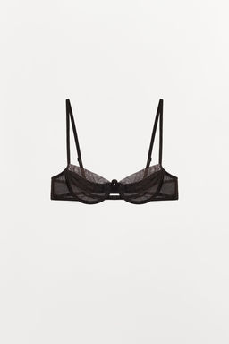 CONTRAST UNDERWIRED BRA WITH PLEATS - Zara фото 2