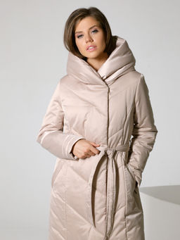 22405 Пальто бежевый - Dizzyway фото 4