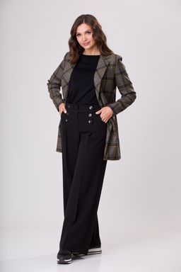 Костюм БелЭльСтиль 860/565 коричнево-желтая клетка фото 6