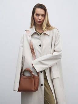 Женский тоут ARMANI EXCHANGE WAVE Артикул 4361626, светло-коричневый  фото 5