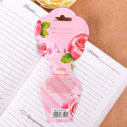 Ручка шариковая, синяя паста, 1.0 мм, пластиковая с цветком С праздником 8 Марта