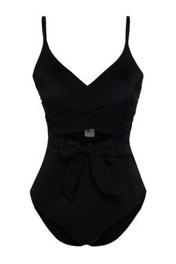 TRENDYOLMILLA Siyah Kruvaze Baglamal? Regular Mayo TBESS24MA00062  фото 6