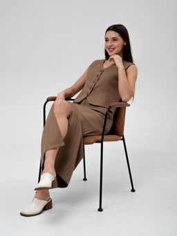 Сабо 5132.23663br.Бежевый+коричневый