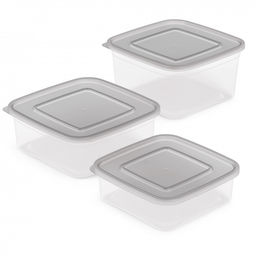 Цена за 2 шт. Набор емкостей для СВЧ квадратная М1925